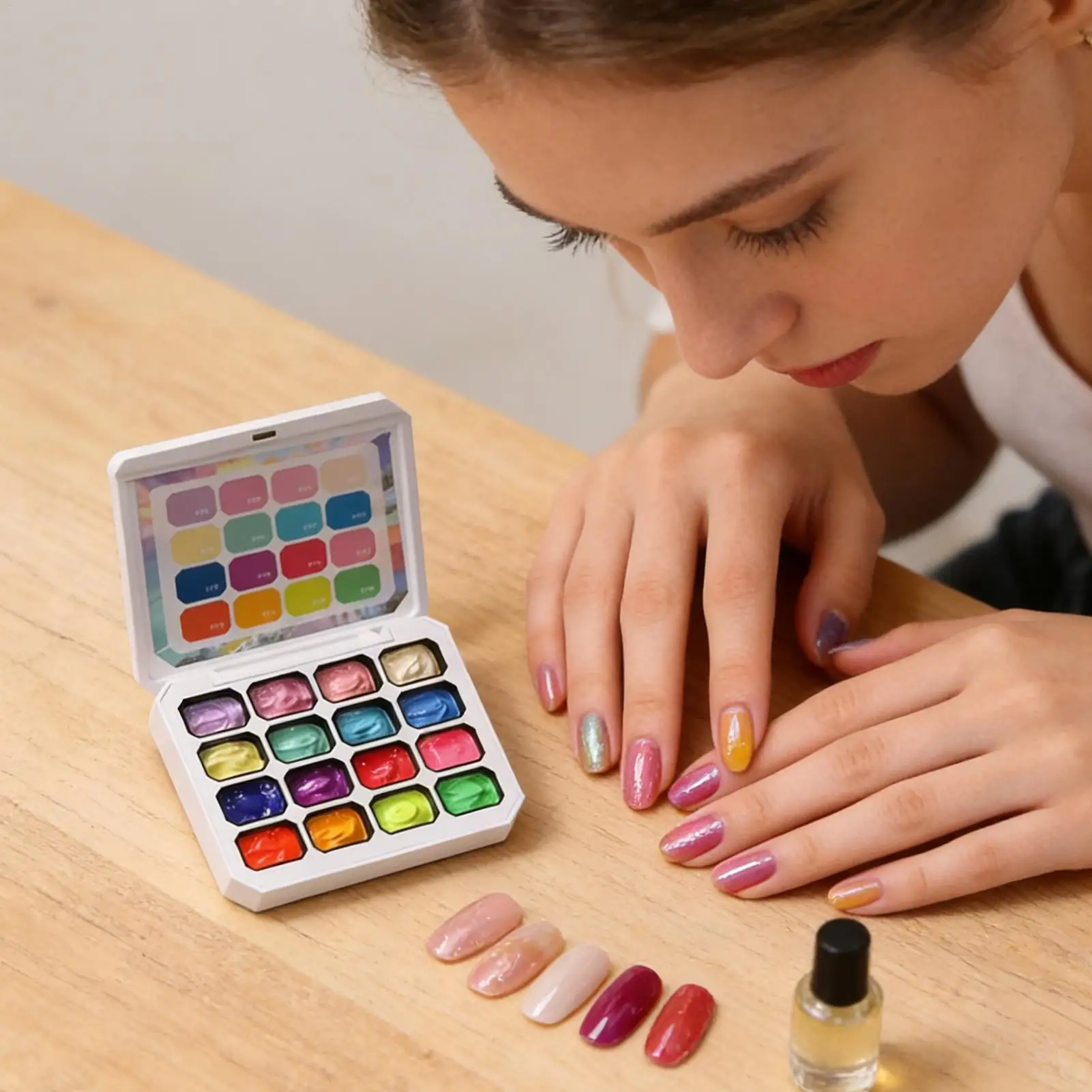 Polishing 16-Colors Gel Nail Gel Manicure Beginners Nail Polishing For Women Girls Home Salon Party Wedding Vacation Daily 2
