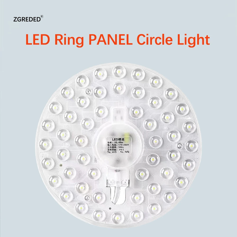 

48W 72W LED ring light LED round ceiling, three light colours, round panel infinitely dimmable AC 220V - 240V LED lamps