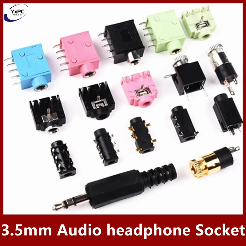 3.5mm headphone jack 3F07 PJ-313 PJ313D PJ-392 PJ327 PJ-359 PJ325 PJ342 PJ-320B PJ-393 PJ-316 plug Audio video female Socket