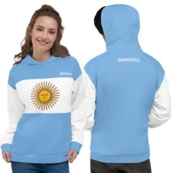 Argentina Flag Print Hoodie Men's Fashion 3D Printed Sweatshirts Streetwear Men/Women's Tops Casual Hoodies