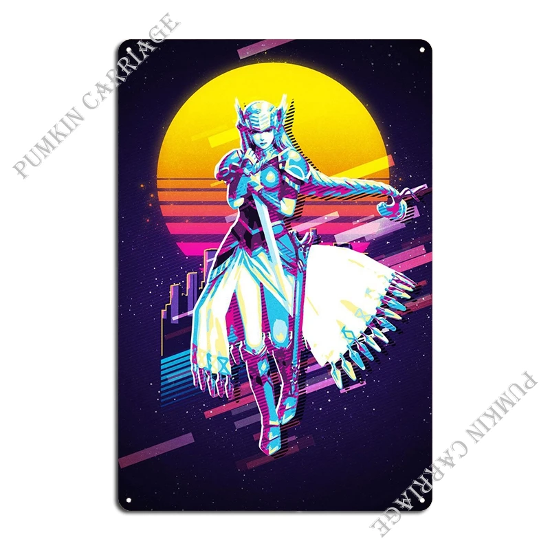 Valkyrie Profile Lenneth Metal Sign Retro Bar Cave Pub Club Tin Sign Poster