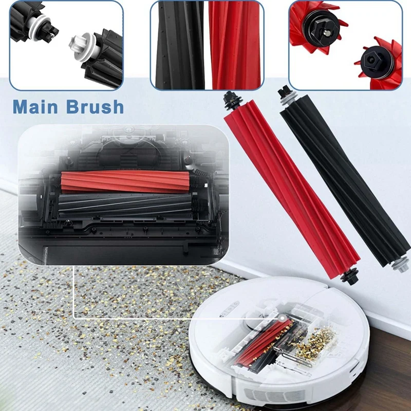 Zubehörset für Roborock S8 Pro Ultra, Ersatzteile für S8 Pro Ultra, Hauptbürste, Wischtuch HEPA-Filter