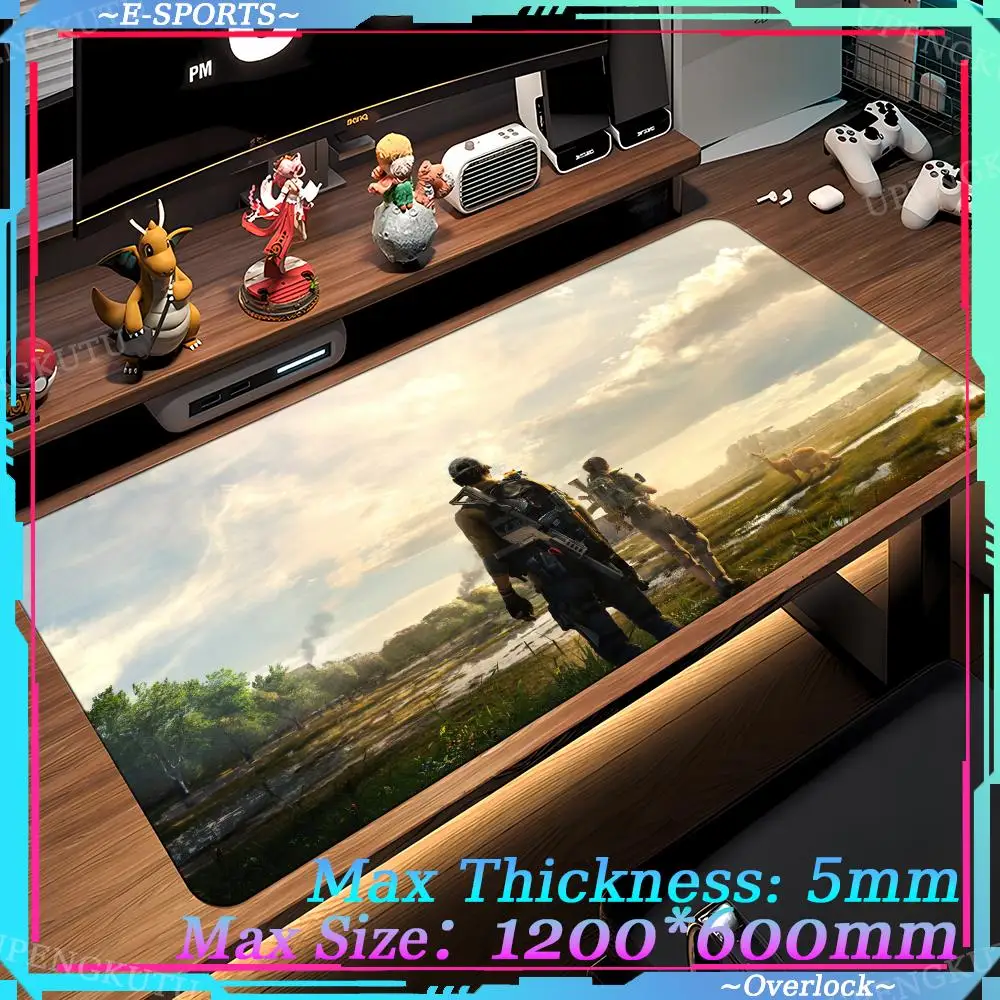 art Mouse T_tom_Clancys_The_Division2 Pad Game accessories Oversized Gaming Desktop accessories Kawaii Rubber anti-skid