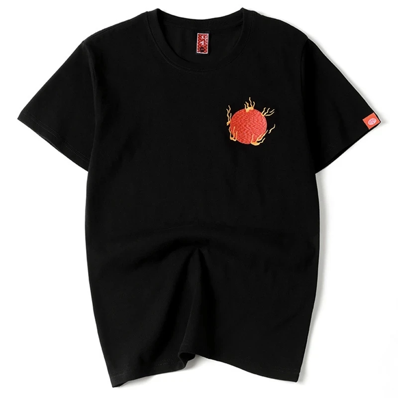New Summer Men's 3D Printed Phoenix T-shirt for Men's Casual Fashion Short sleeved Top, Chinese Plus Size