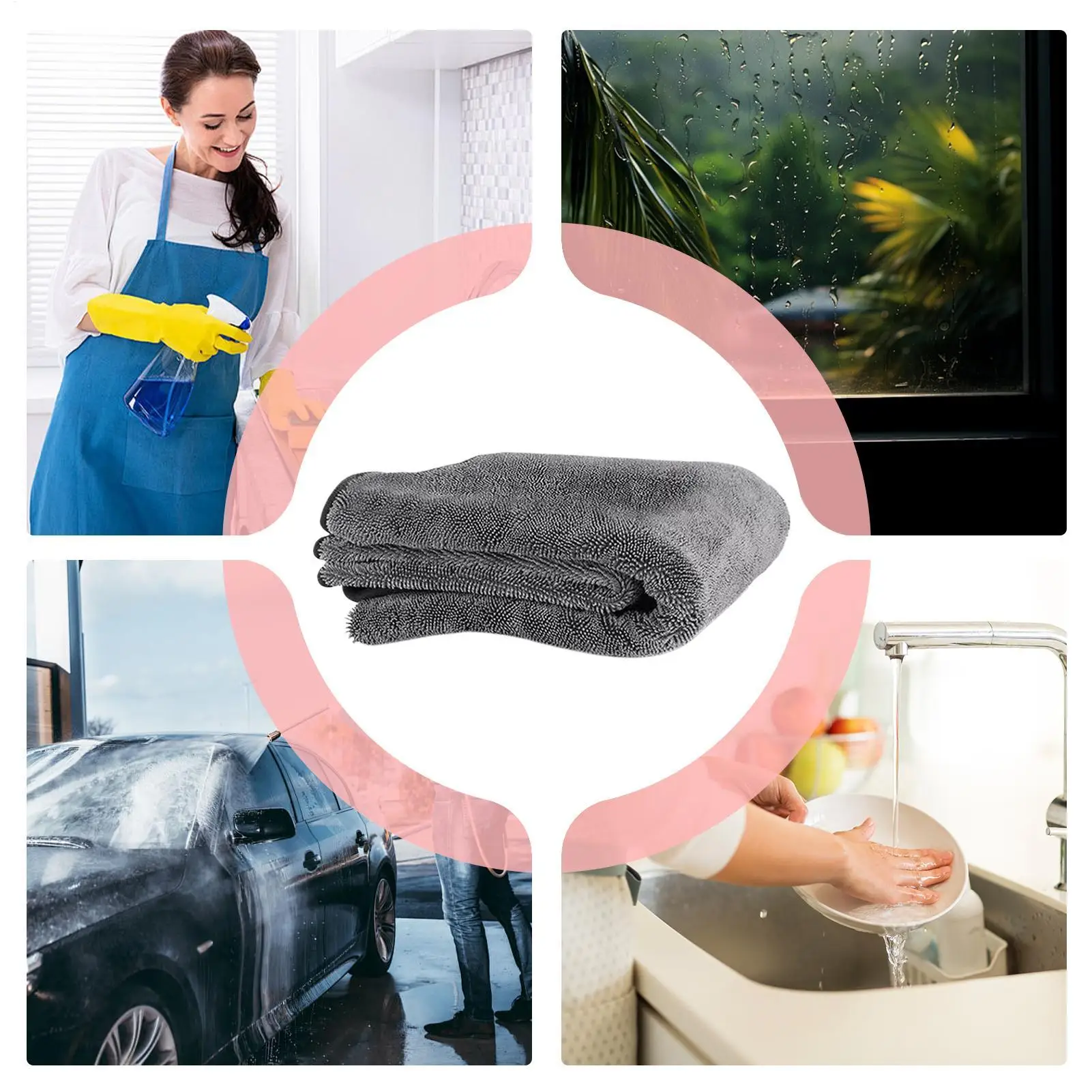 

Полотенца из микрофибры для автомобилей, ткань для мытья автомобиля, полотенце из микрофибры, многоразовая ткань для пыли, тряпки для детализации, для дома на колесах, окна