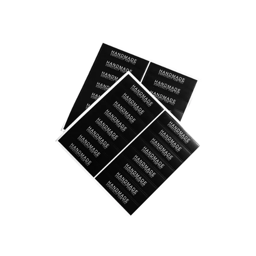 

160pcs/pack Black Handmade Rectangular sealing Stickers Labels Sealing Sticker Gift Tag Gifts Decoration DIY gift sticker