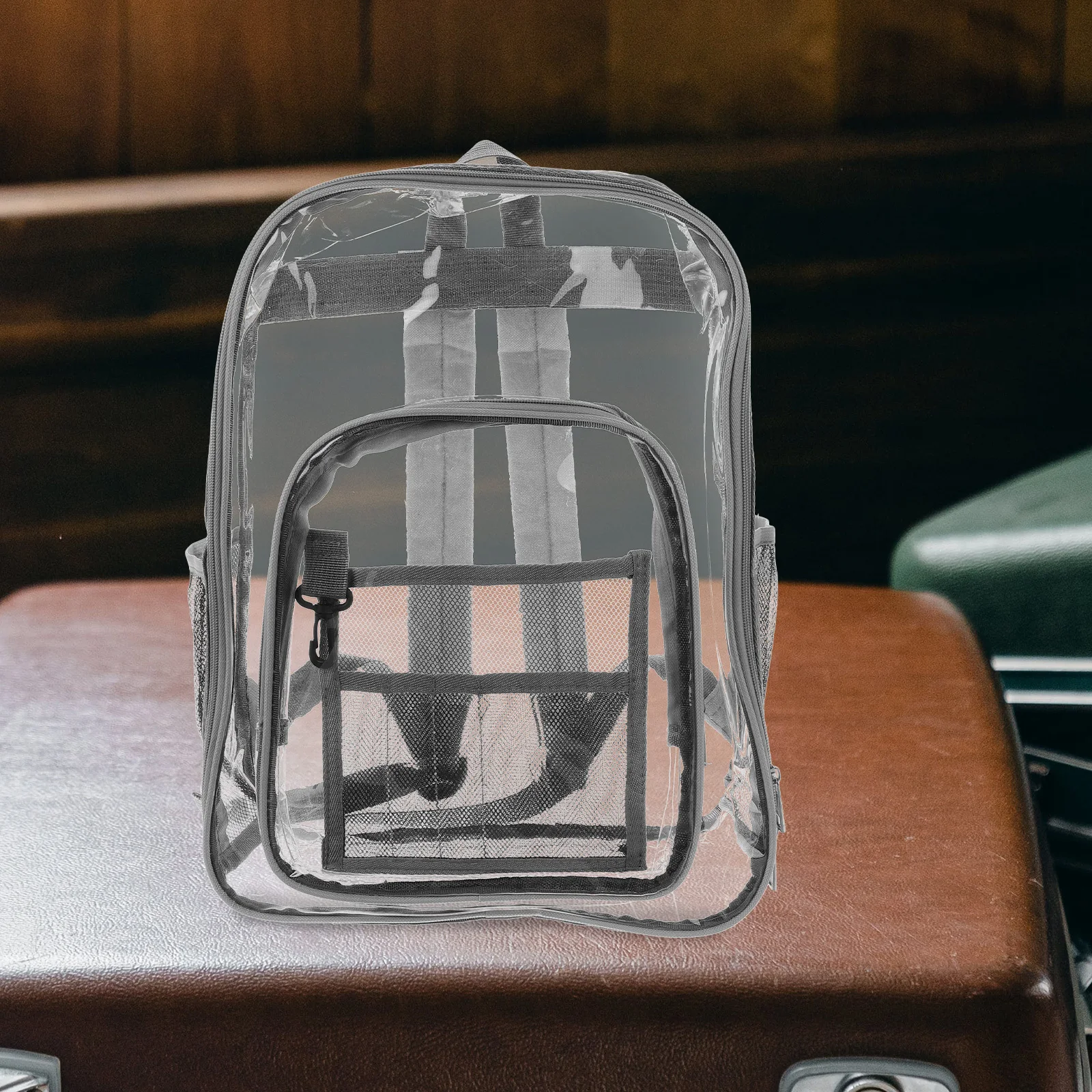 Transparent Backpack Lightweight Shoulder Bag Adjustable Strap Small Clear Backpack for Travel Concert Outdoor Storage