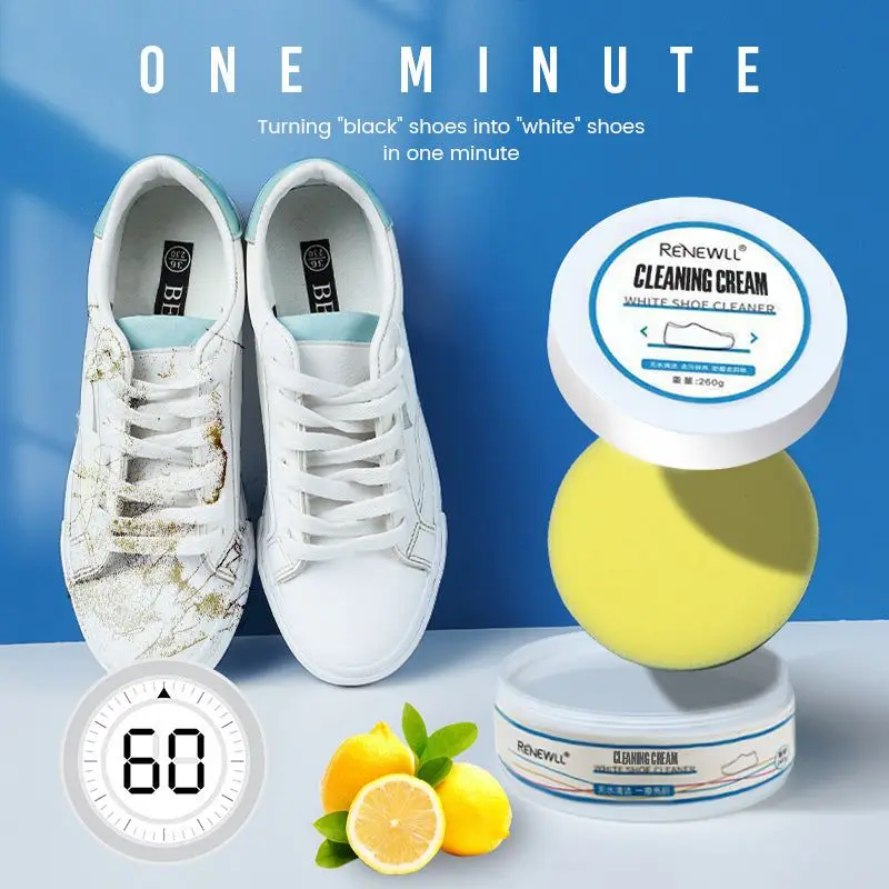 White Shoe Cleaning Cream Multi-functional Cleaning, Brightening, Whitening And Yellowing Maintenance Of sports Shoes Dropship