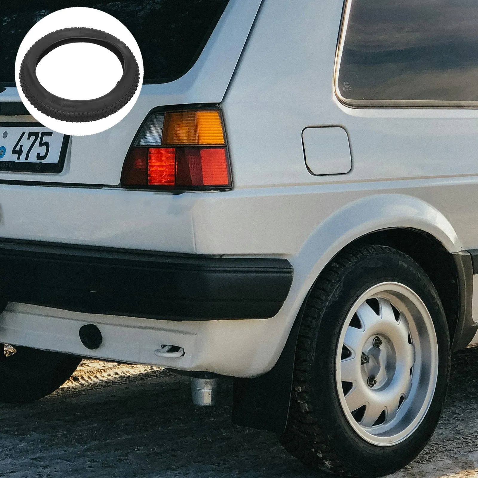 

Anti Puncture 4.8 Inch Wide Diameter Rubber Snowmobile Tire for Snow Sand Rough Terrain Heavy Duty Bicycle Replacement