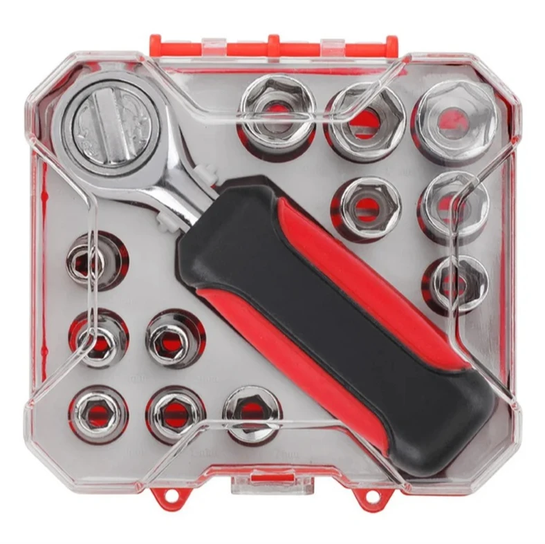 

13-częściowy набор инструментов для авторемонта, комбинированный набор втулок, маленькая летающая втулка, храповой ключ, втулка