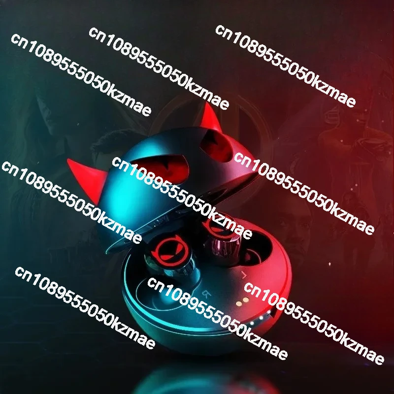 

Игровая гарнитура с низкой задержкой 2025, гарнитура Little Devil Bluetooth 5.3, с аккумулятором 50 часов