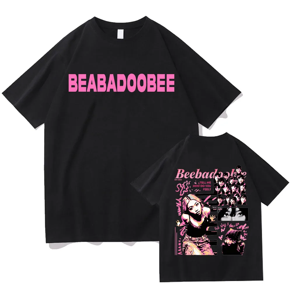 Beabadoobee T-shirt Pink Graphic Printing Harajuku Aesthetic Tee-shirt Short Sleeve Cotton Tshirt Ropa De Mujer Hip Hop Clothing