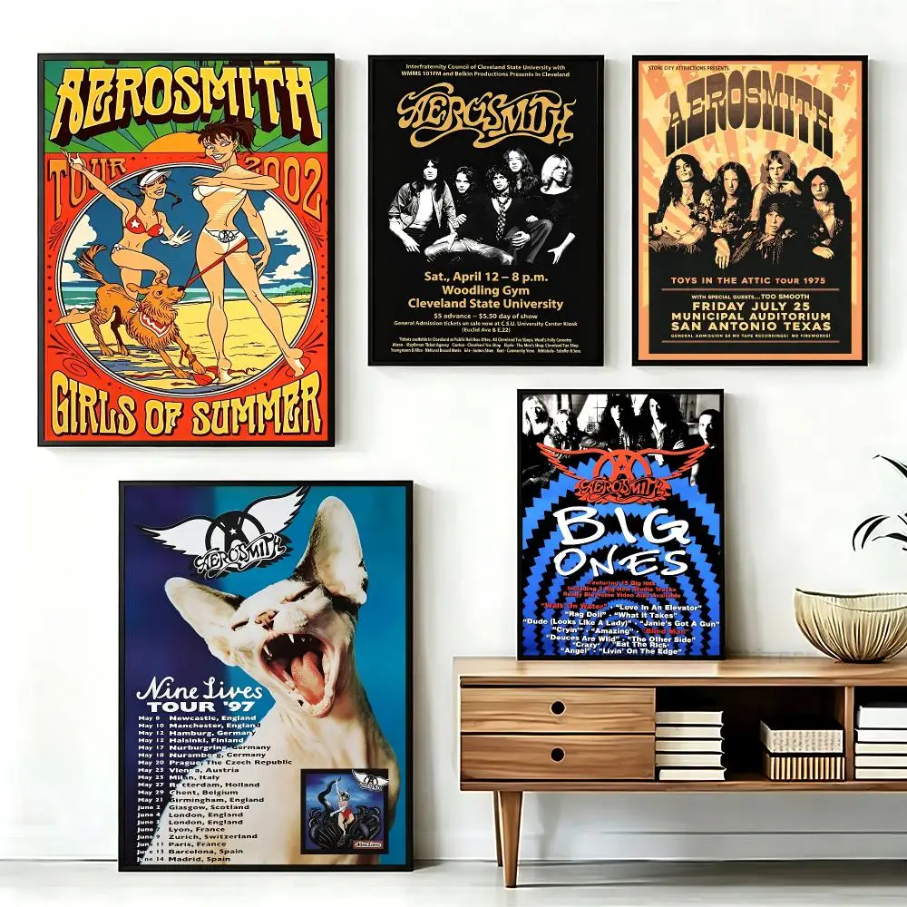 band Aerosmith Poster  Poster HD Printing Fresh and Nordic Home Decor Wall Art for the Living Rooms Hallways Gift Giving