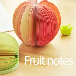 Cute Natural Fruits Sticky Note Memo Pad Planner Sticker Stationery Decoration Adhesive Decorative Sticky Pads