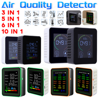 3/5/6/10 in 1 Digital Portable CO2 Meter LCD Display Temperature Humidity Tester Carbon Dioxide Detector Air Quality Monitor