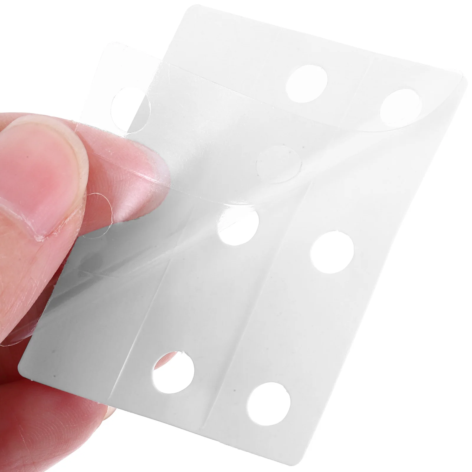 50 Buah Label Penguat Lubang untuk Binder Cincin Stiker Putih Berperekat Hewan Peliharaan yang Dapat Digunakan Kembali untuk Belajar di Rumah Kantor Sekolah