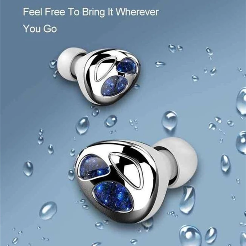 New D09 slider Bluetooth 5.0 Wireless Headset TWS Binaural Stereo Ipx5 Waterproof Sports Earplugs 360° Slider High-End Gifts