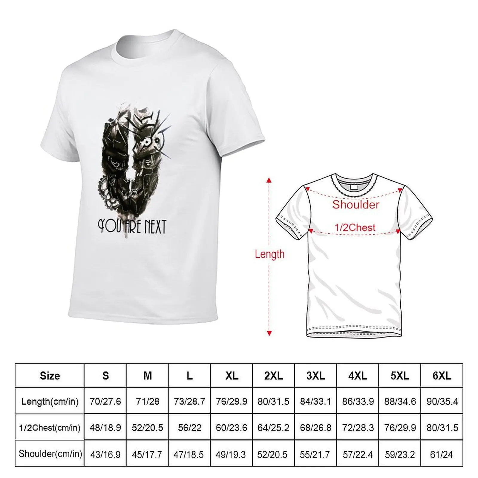 Dishonored T-Shirt man graphic t shirt essential t shirt funny t shirts cotton T-Shirt