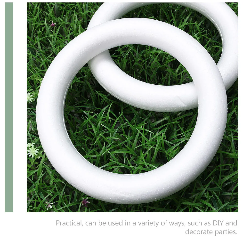 

8Pcs DIY Wreath Foam Ring Round Foam Ring Mold for Handmade Wedding Party DIY Craft Decoration Supplies Art Painting Supplies