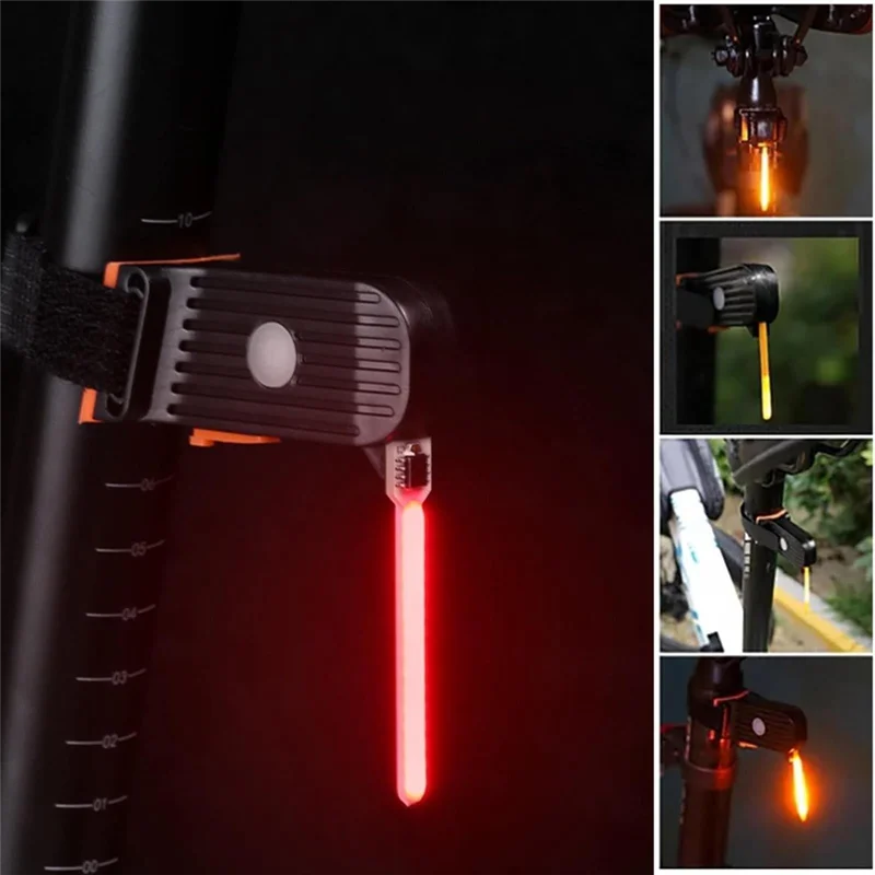 

USB перезаряжаемый велосипедный фонарь, велосипедный задний фонарь, умная велосипедная фара и задний фонарь, 4 режима освещения, велосипедные фонари, прочный E-