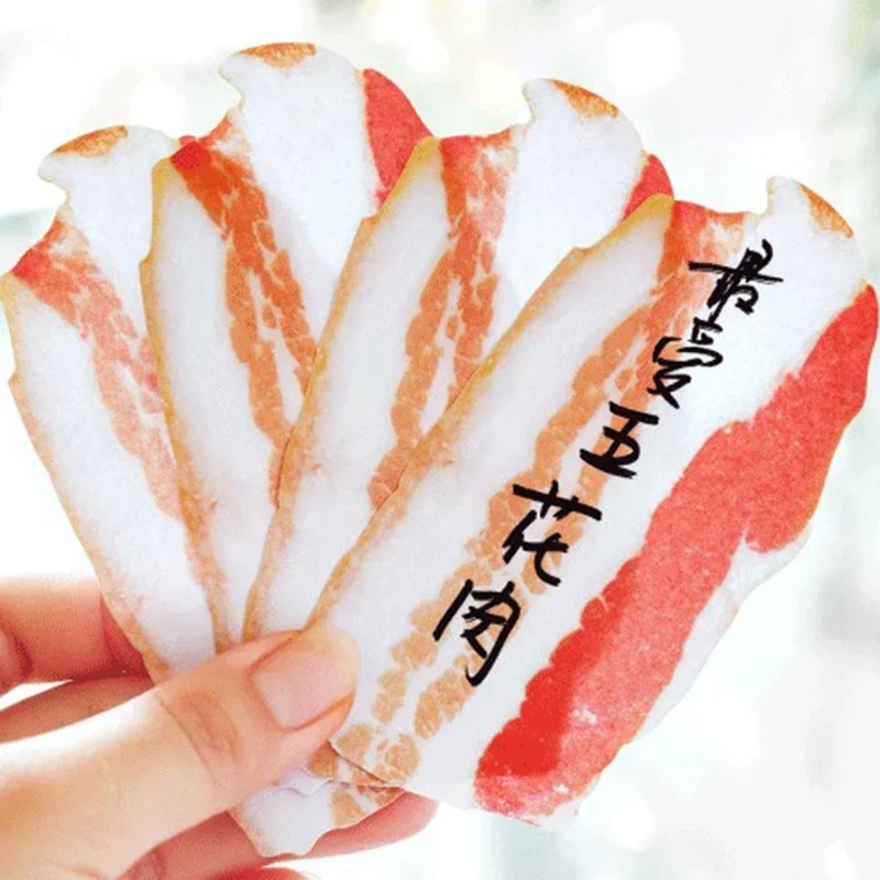 Creative Meat Food Series Notes Memo Pads Novelty Sticky Notes Notepad Student Stationery Cute School Office Supplies