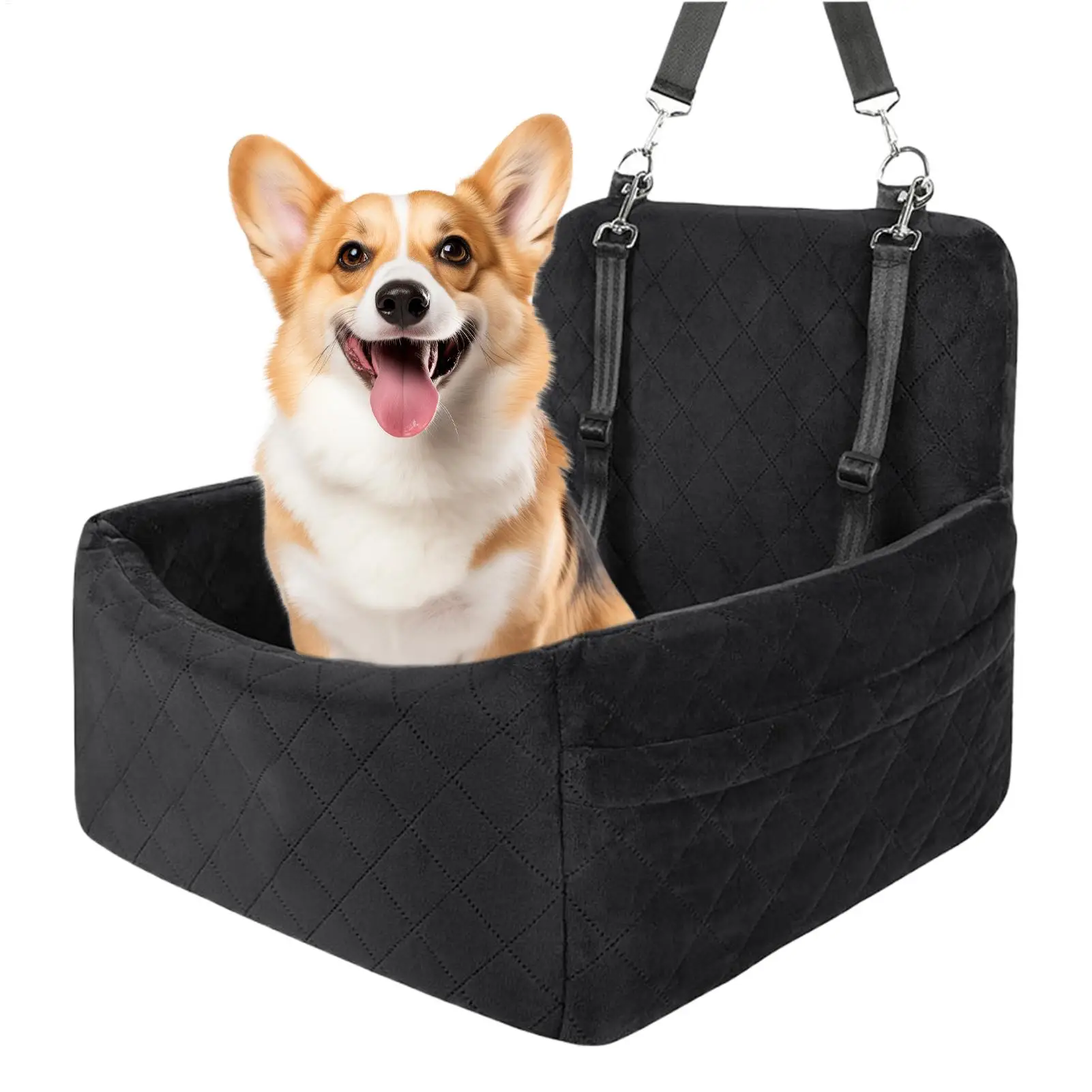 

Pet Car Seat Scratch-proof Non-slip Animals Carrier Detachable Car Seat For Puppies For Truck Sedan Pickup RV Family Road Trip