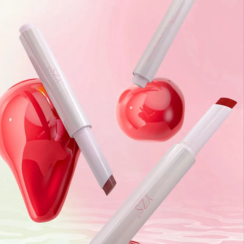 YZS 5 สีลิปสติก Lip Glaze Mirror GLOSS Jelly Essence Hydrating Waterproof Moisturizing LIPS แต่งหน้าเครื่องสําอาง