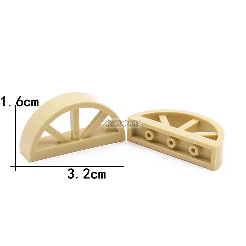 Marumine 20309 1x4x1 2/3 ogrodzenie okienne MOC klocki dom miejski części accessorec 50 szt. DIY cegły budowlane