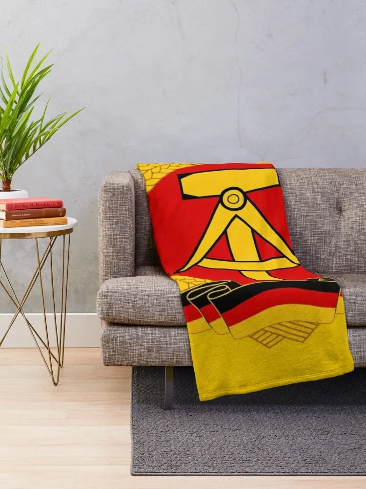 DDR Flag Throw Blanket Blanket For Decorative Sofa Quilt Blanket Designer Blankets Extra Large Throw Blanket