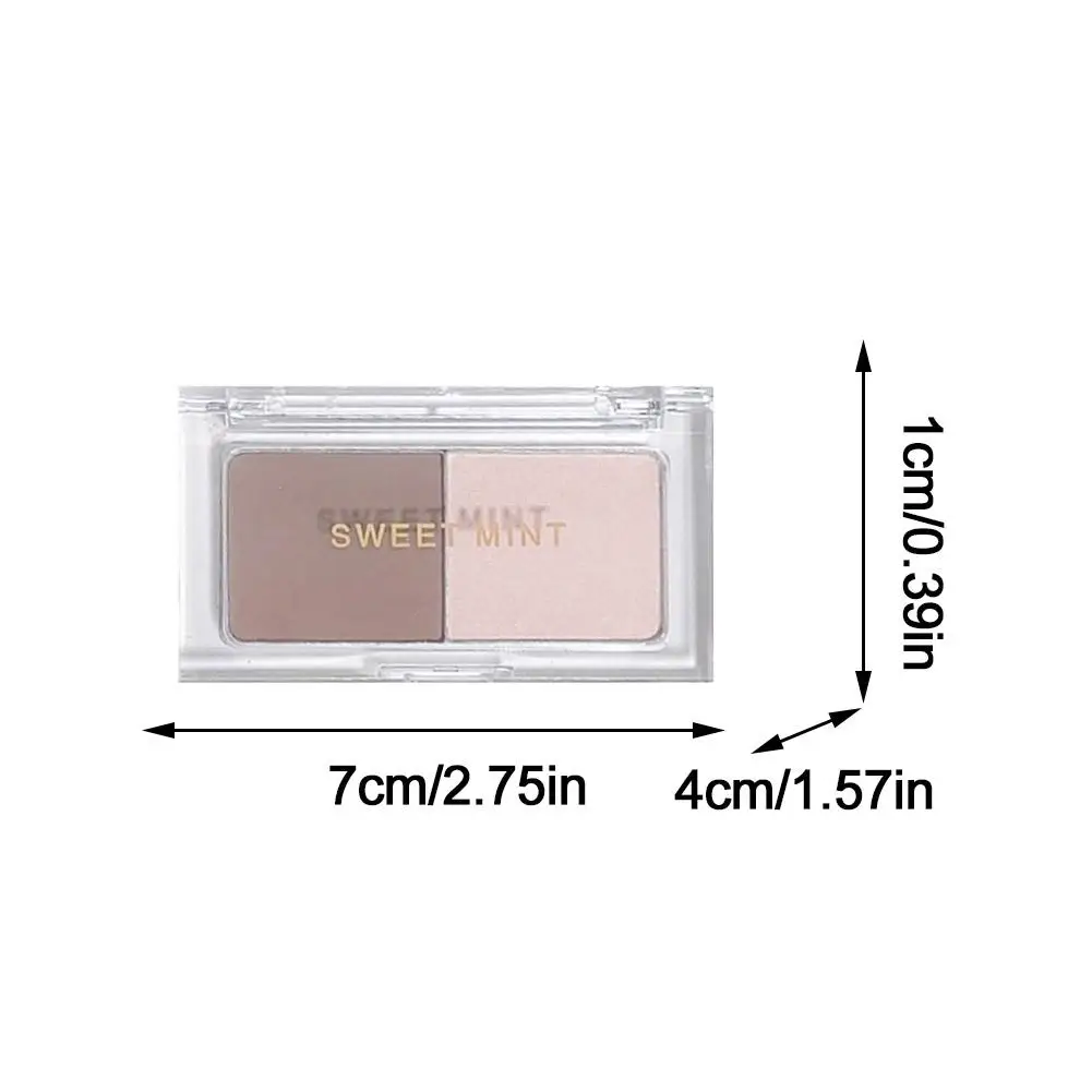 Cool Tone Shading Nose Shadow Palette Double-color Shaping Face Makeup Natural Contour Grooming Matte Powder Highlighter Plate