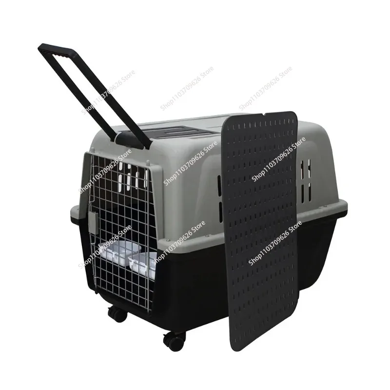 Large Plastic Dog Pet Travel Cage And Carrier For Big Dogs