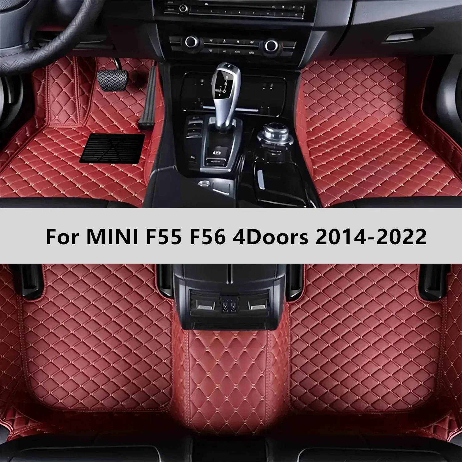 

Автомобильные коврики на заказ для MINI F55 F56 4 двери 2014-2022, коврик для автомобиля, аксессуары, аксессуары для интерьера