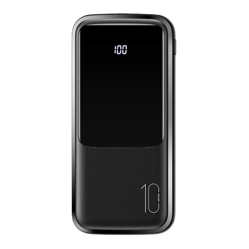 USAMS LED display Dual Fast Charging Mini PowerBank 10000mAh Power bank