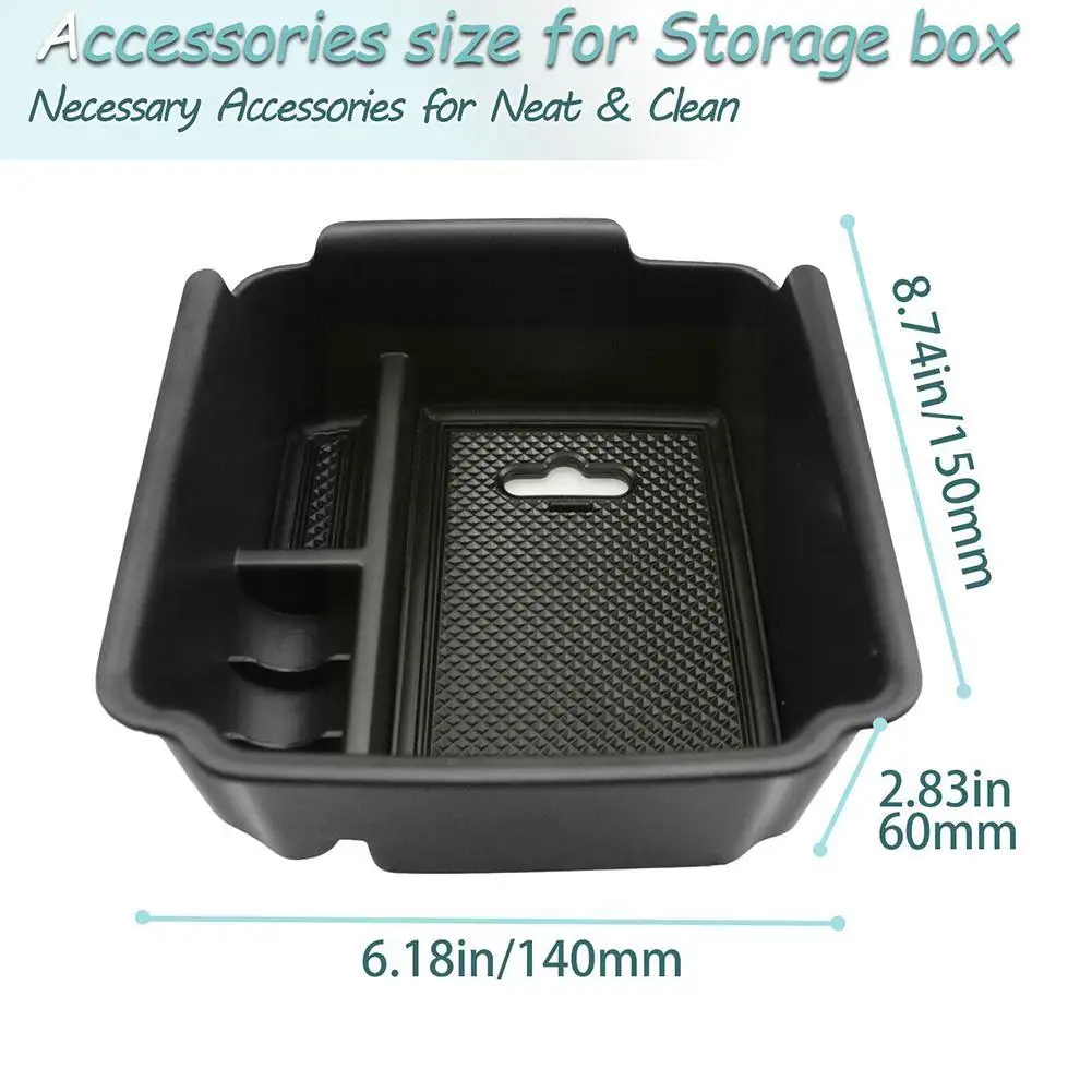 Car Armrest Storage Box Tray for VOLKSWAGEN VW Tiguan 2018-2022 2023 And Taos 2022 2023 Auto Storage Accessories E7X3