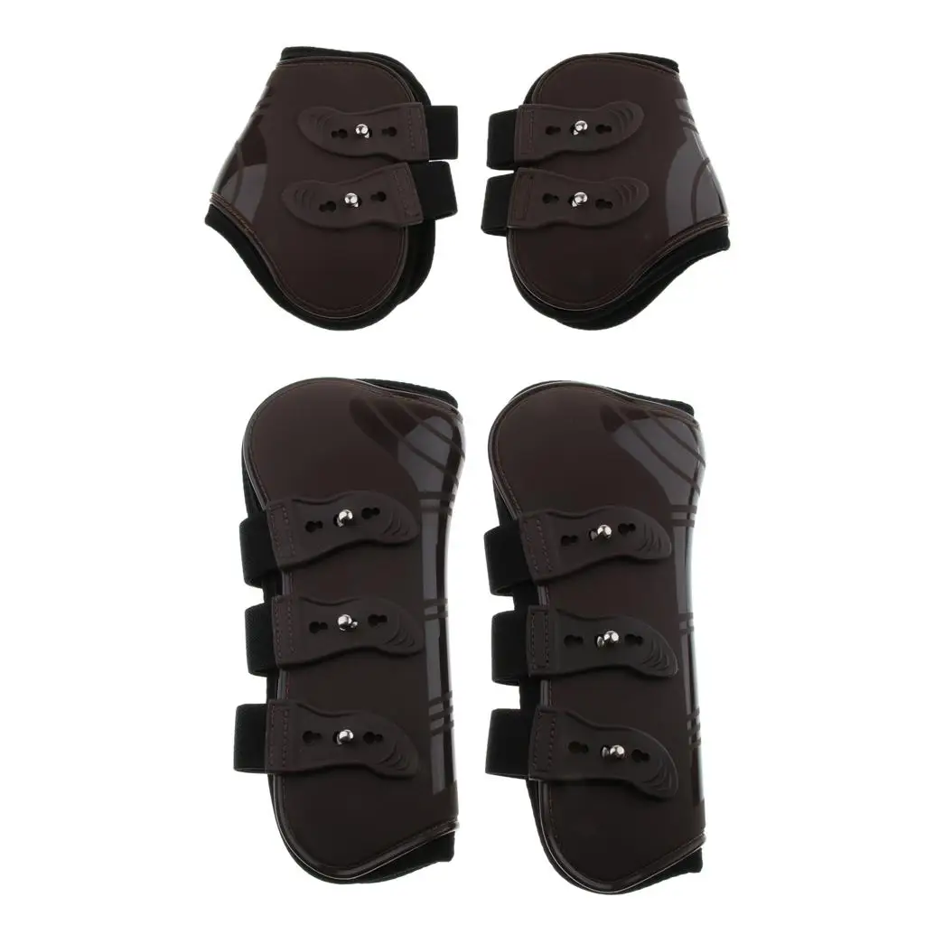 Horse Leg Boots Hind Front Leg Tendon Protect Wraps Cover Equestrian Wear universal size