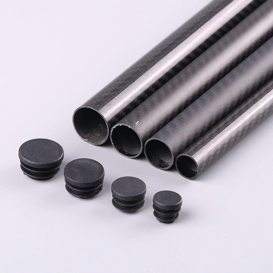 Carbon Fiber Tube Plug Diameter 10 12 16 18 20 22 25 30mm Inner Sleeve Stuffy Head Cover Cap Dust Plug For UAV RC MODEL
