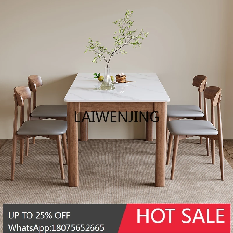 

antique rock slab dining table and chair combination modern simple small apartment light luxury dining table