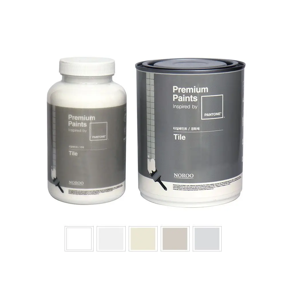 Pantone Premium tile paint bathroom cosmetics wall finish painted