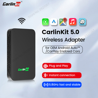 CarlinKit 5.0 Wired to Wireless CarPlay Android Auto Dongle Wireless Adapter Spotify Waze Wifi Bluetooth Dual Mode CarPlay Box