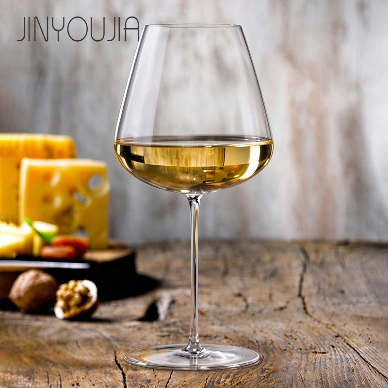 JINYOUJIA 650ml Red White Wine Universal Wine Glass Handmade Light Thin Crystal Glass Premium Quality Nude Style Goblet Home Use