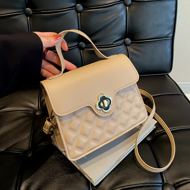 Fashion texture handbag versatile shoulder messenger bag diamond