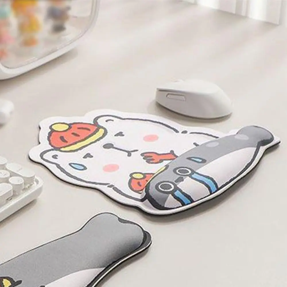 Creative Cartoon Mouse Pad Capybara Printed Comfortable Mouse Wrist Support Pad Comfort Soft Cute Wristband Mouse Mat