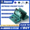 Retroid Pocket Flip2 휴대용 게임 콘솔 5.5'' AMOLED 화면 비디오 출력 MTK Snapdragon 프로세서 팬 냉각 고속 충전 1