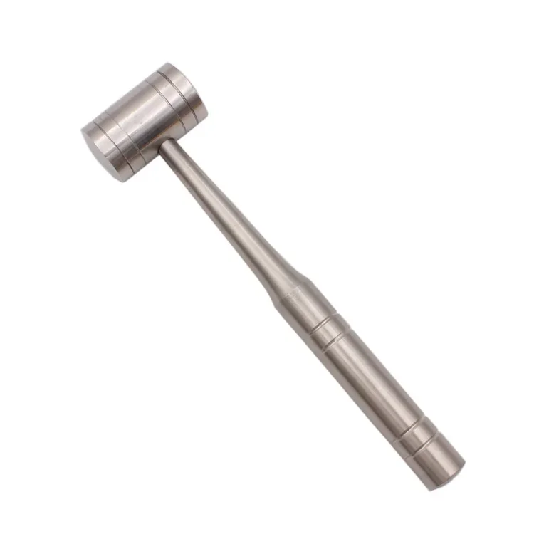 1Pcs Dental Bone Hammer Double-headed Nylon Stainless Steel Handle Autoclave Teeth Surgical Extraction Tool Dentist Instrument