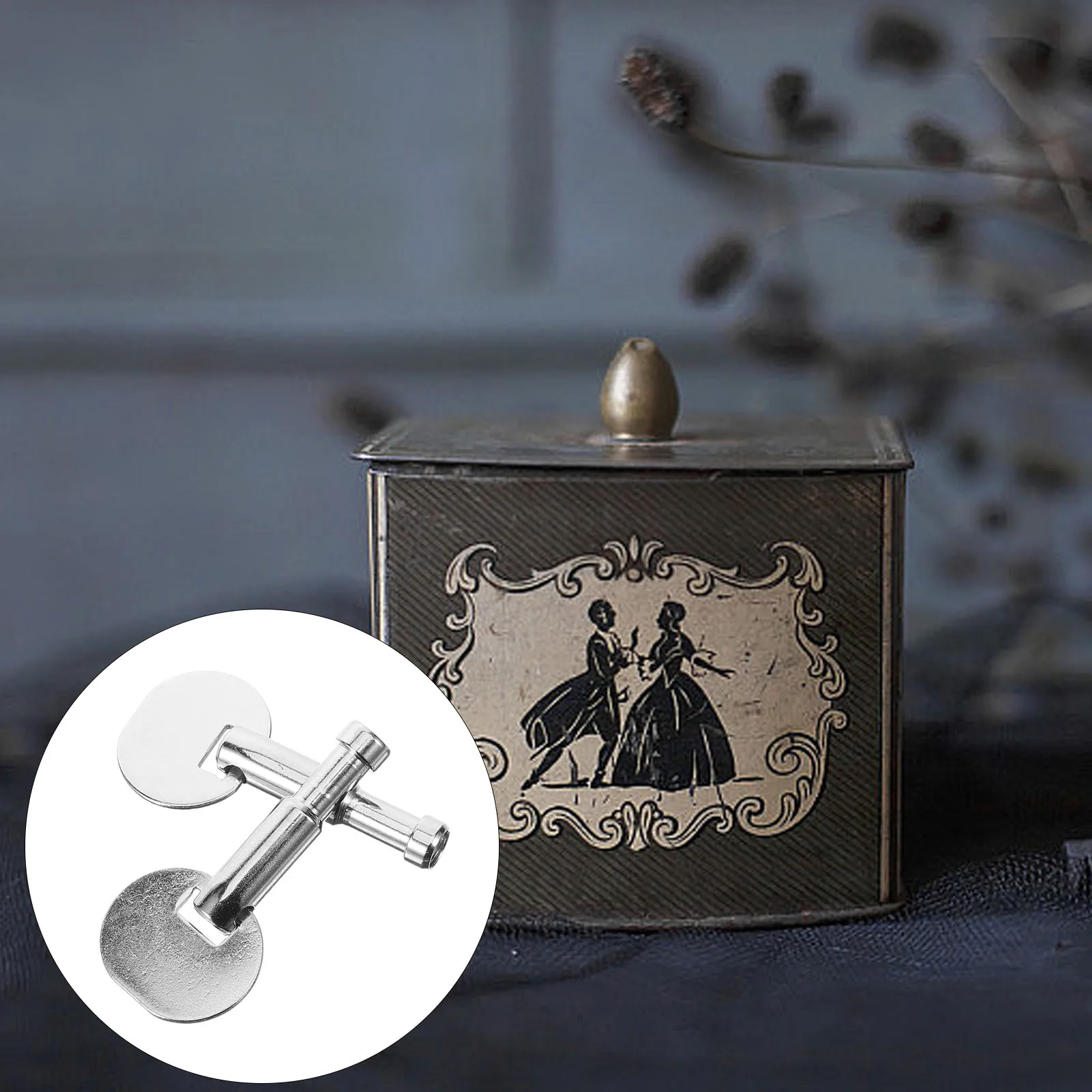 

Music Box Handle Key Replacement Musical Mechanism Boxes Accessory Windup Keys for Winding