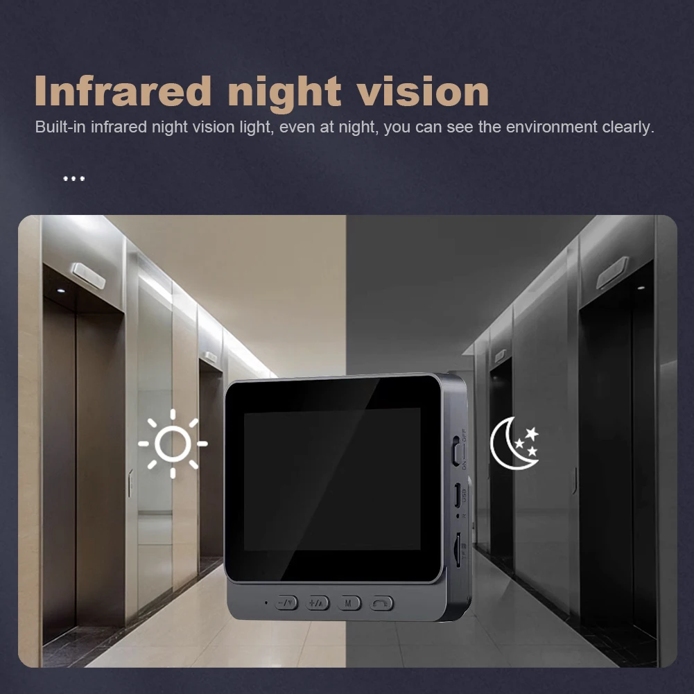 Timbre Visual inalámbrico WiFi para hogar inteligente, videoportero de 4,2 pulgadas, videoportero, cámara de puerta, visión nocturna IR, 2,4G