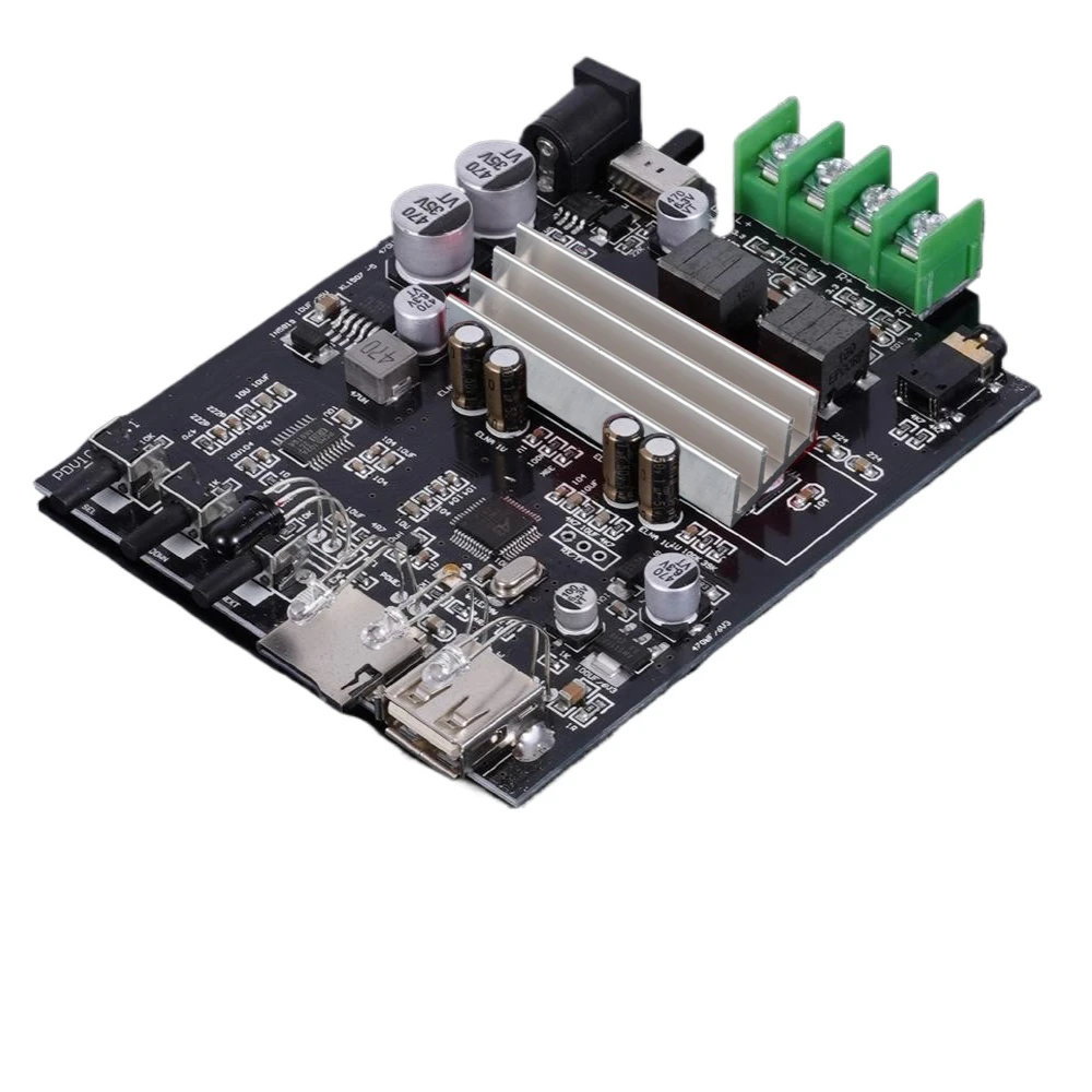 

TPA3116D2 Bluetooth 5.3 Stereo Power Amplifier Board 100W+100W USB Flash Disk PCM5102 Decoding Lossless Player