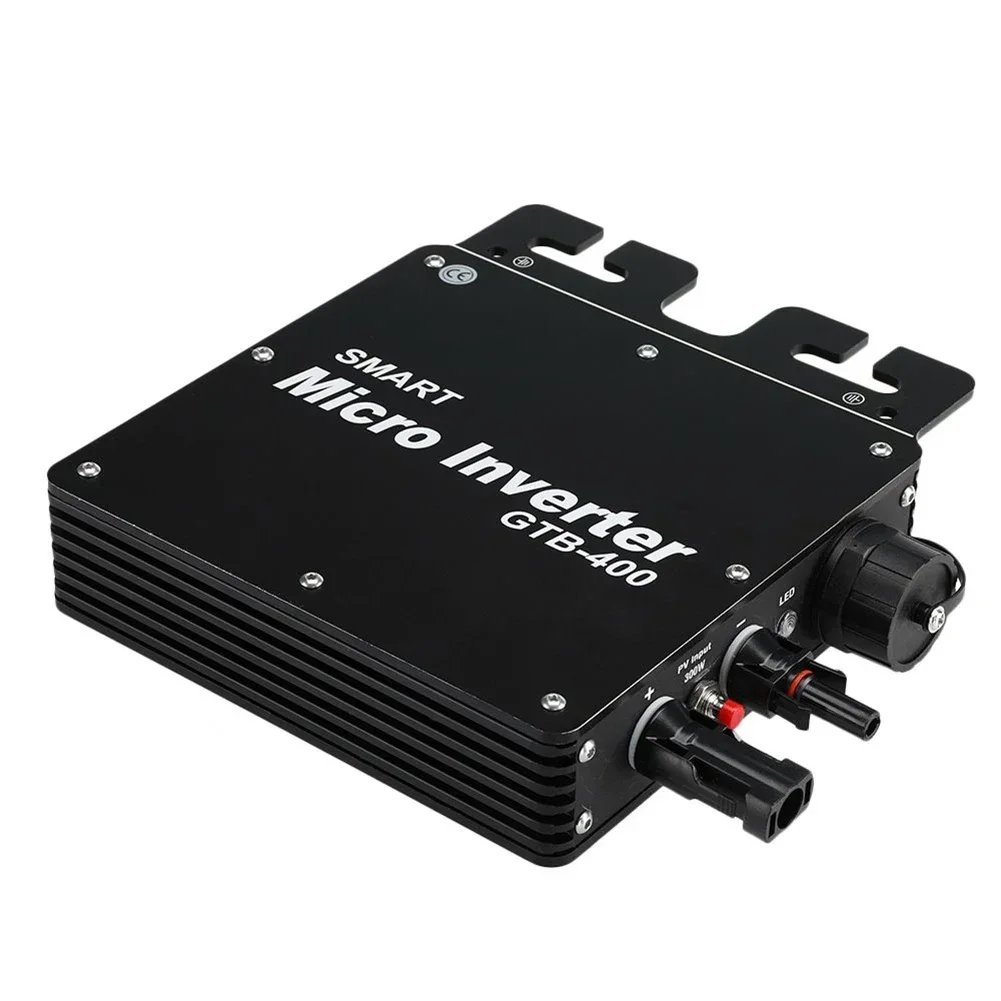 GTB-400 400W Micro Inversor Solar Grid Tie Micro Inversor 110/220V Liga de Alumínio Micro Inversor 18.5x16x3.5cm