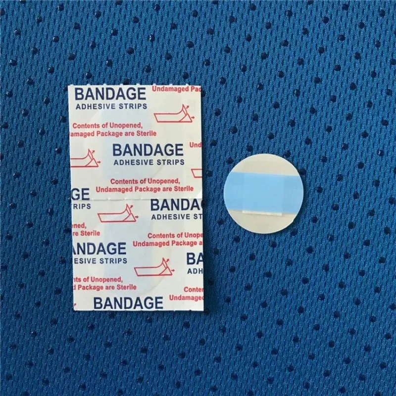 100Pcs Round First Aid Bandage Waterproof Breathable Hemostasis Cushion Adhesive Wound Band Aid Dressing Emergency Plaster