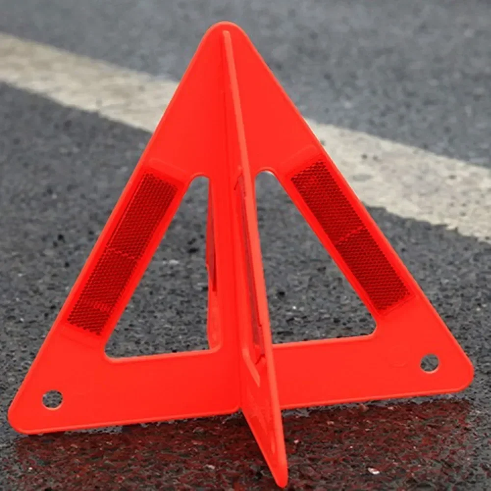 Car Emergency Breakdown Warning Triangle Red Reflective Safety Triangle Warning Sign Stop Sign Reflector NEW